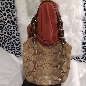 HOLIDAY SALE! Authentic Michael Kors Snakeskin Shoulder Bag